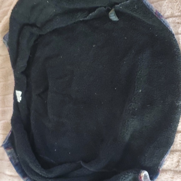 Fleece Lined Blue & Gray Plaid Button-Up Shirt - Picture 6 of 7